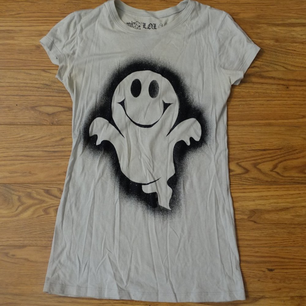 LOL Vintage Gray Ghost Halloween T Shirt